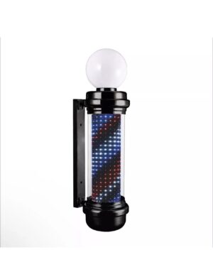 LED Digital Barber Pole – 85 cm (Black, Multicolor Display)