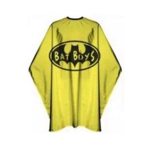 Kids Barber Haircut Cape – Bat Boys Hero Design