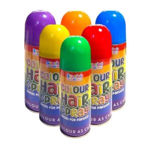 Temporary Colour Hair Spray – Assorted Bright Colours