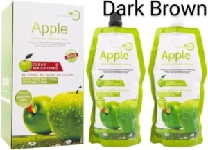 Apple Hair Colour Dark Brown Ammonia Free Non-Toxic 96hrs Fragrance 1000ml
