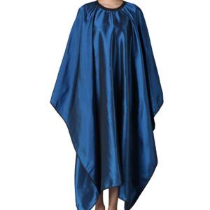 Professional Barber Cutting Cape – Blue (Water-Resistant)