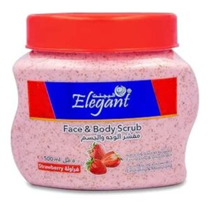 Elegant Strawberry Face & Body Scrub – 500ml
