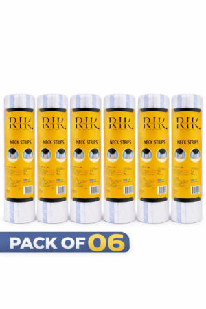 RIK Maddy Pro Professional Disposable Barber Neck Strips, Waterproof Neck Paper (Pack of 06)